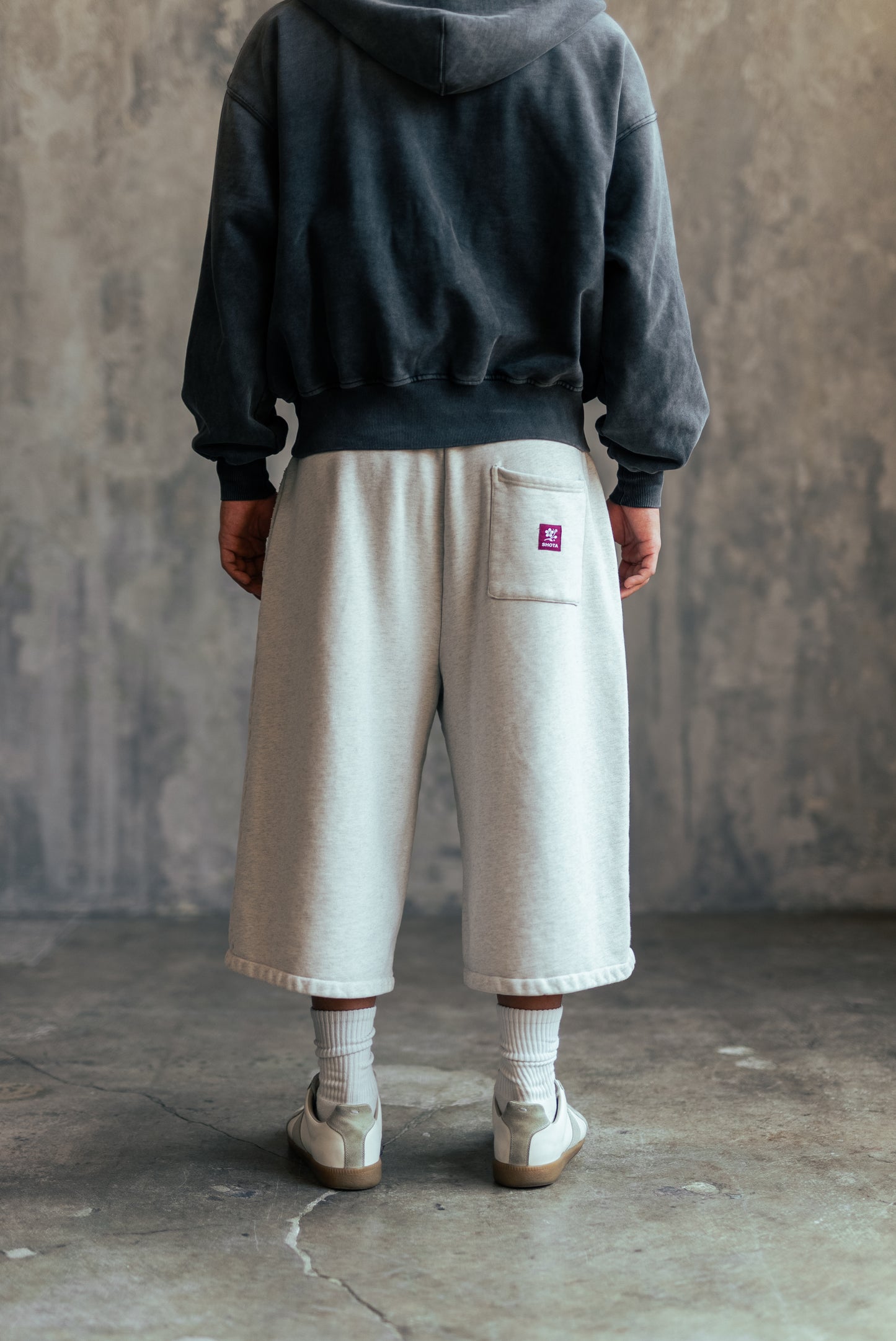 SHOTA Grey Sweat Capri