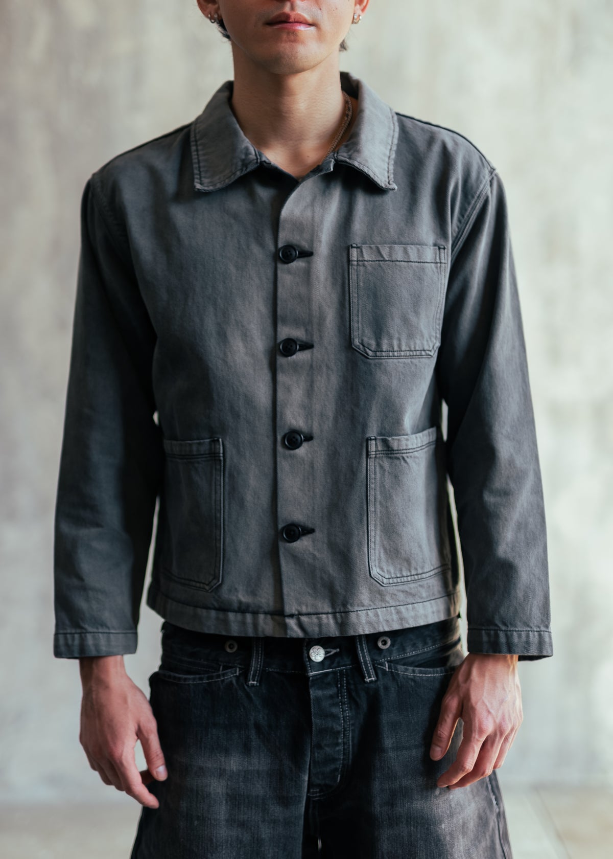 SHOTA Smoked Black Chore Jacket