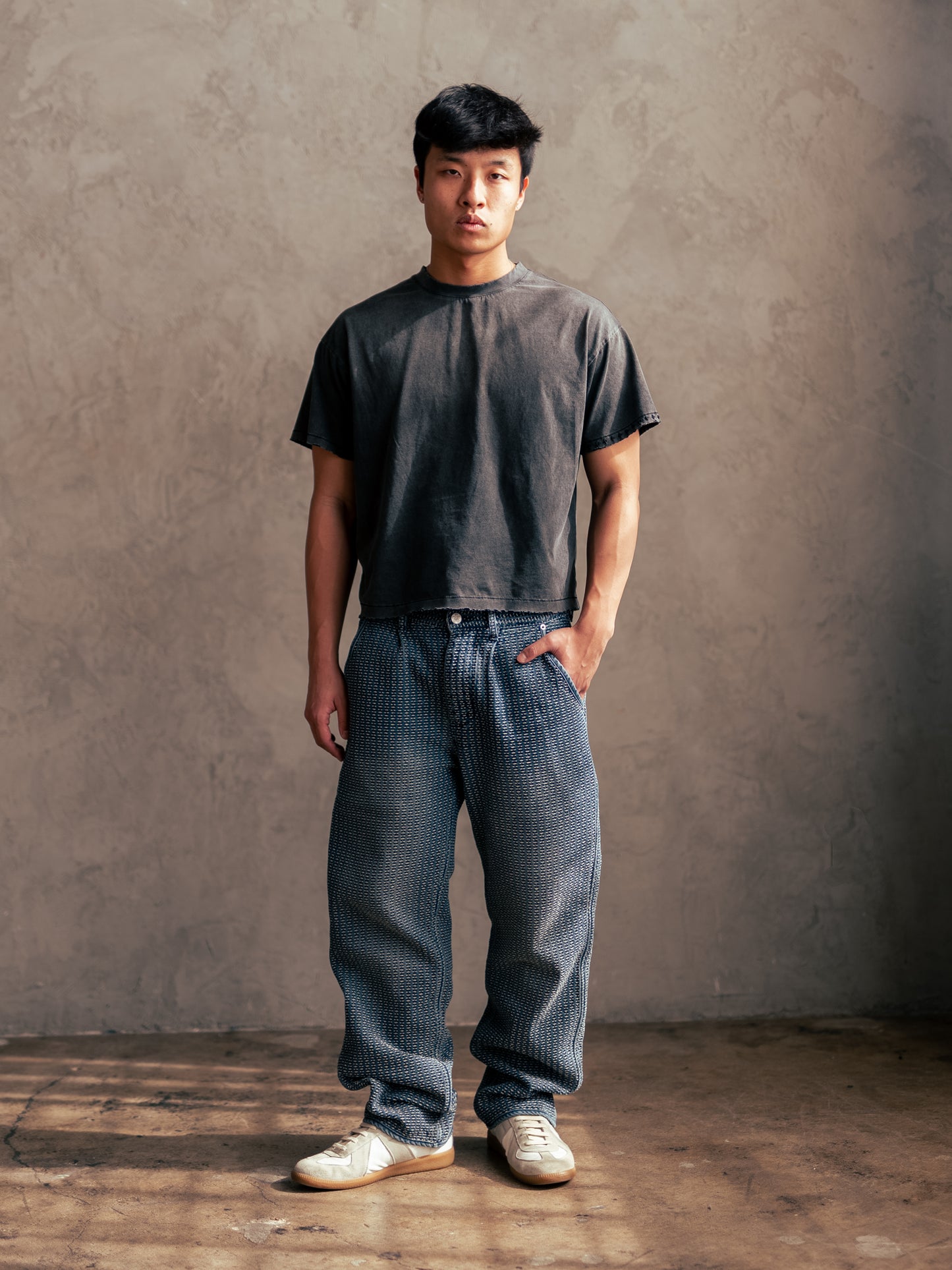 Sashiko Cotton Pants