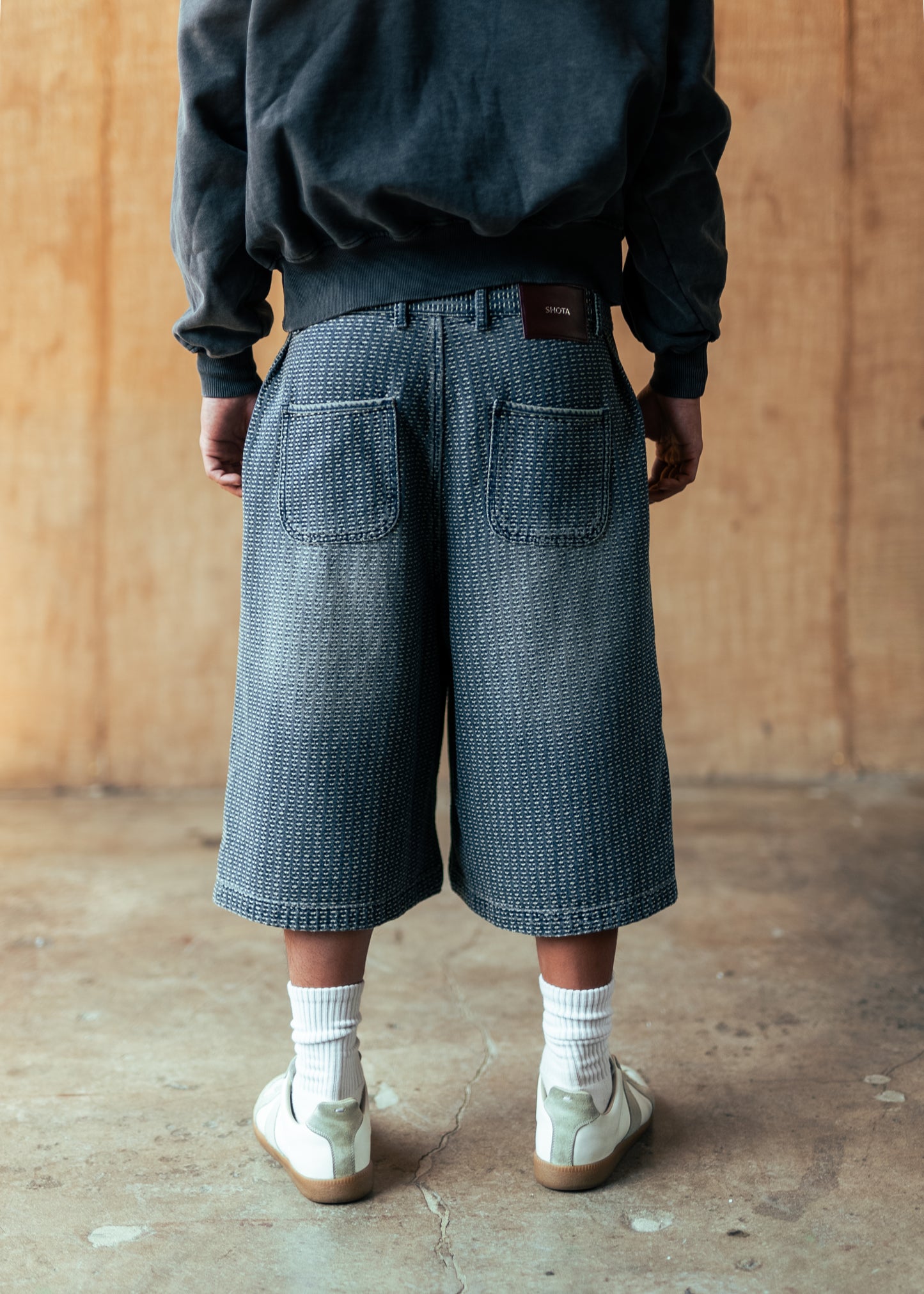 SHOTA Sashiko Cotton Shorts