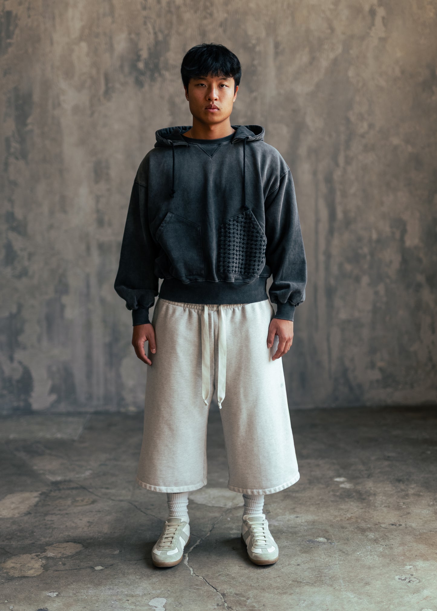 SHOTA Grey Sweat Capri