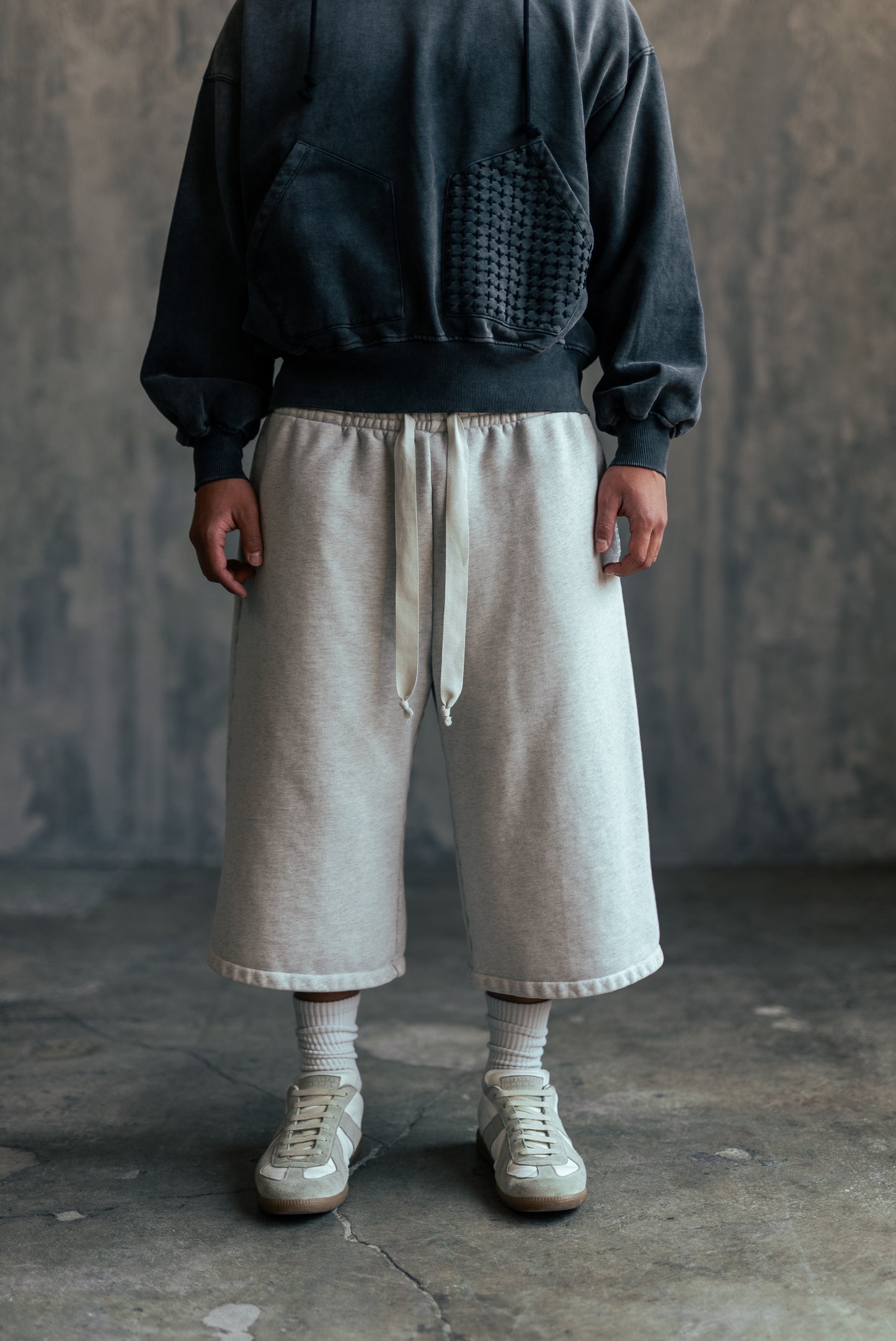 SHOTA Grey Sweat Capri