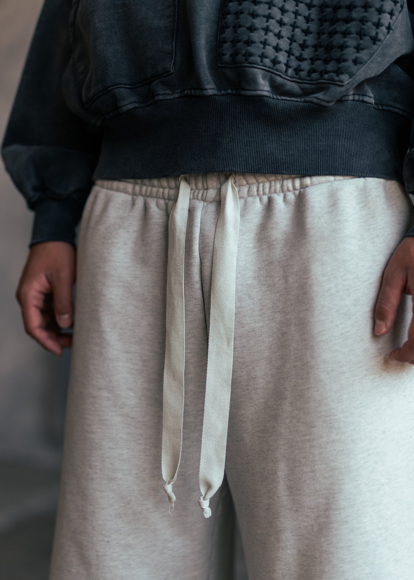 SHOTA Grey Sweat Capri