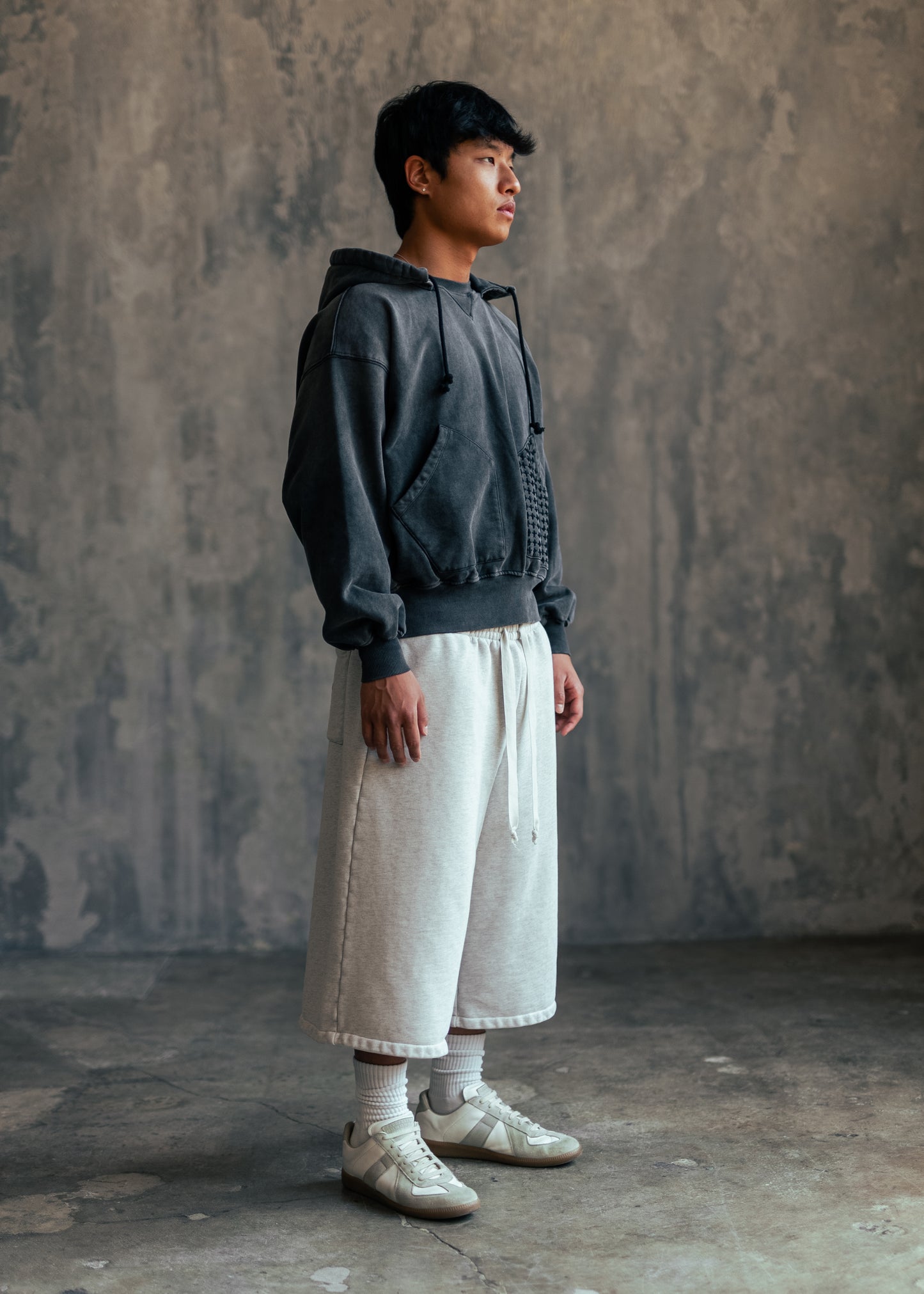 SHOTA Grey Sweat Capri