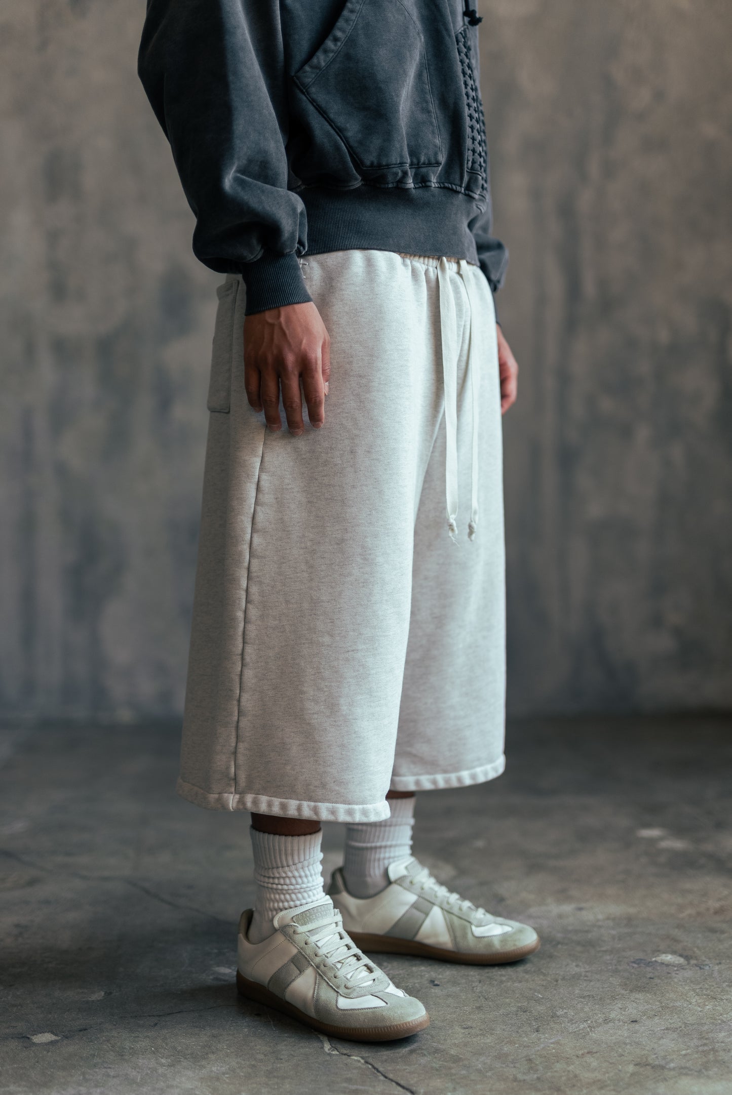 SHOTA Grey Sweat Capri