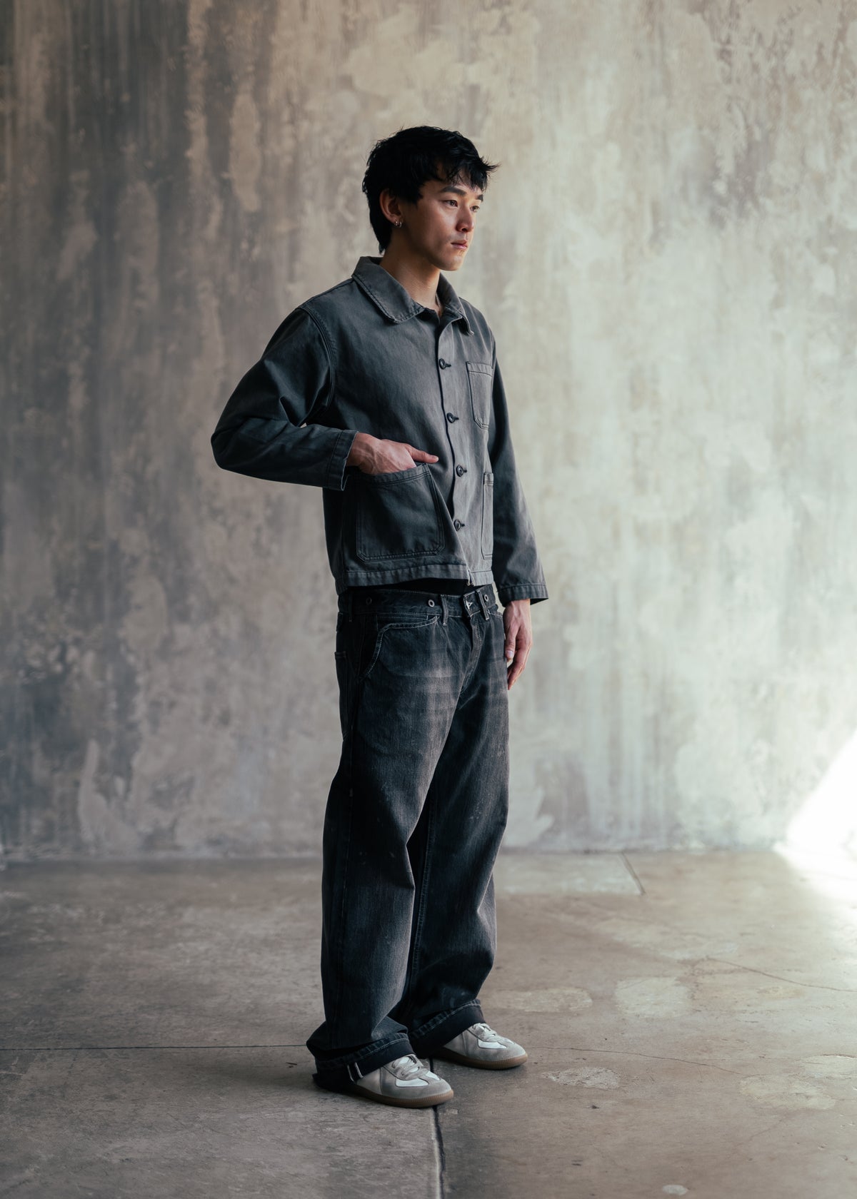 SHOTA Smoked Black Chore Jacket