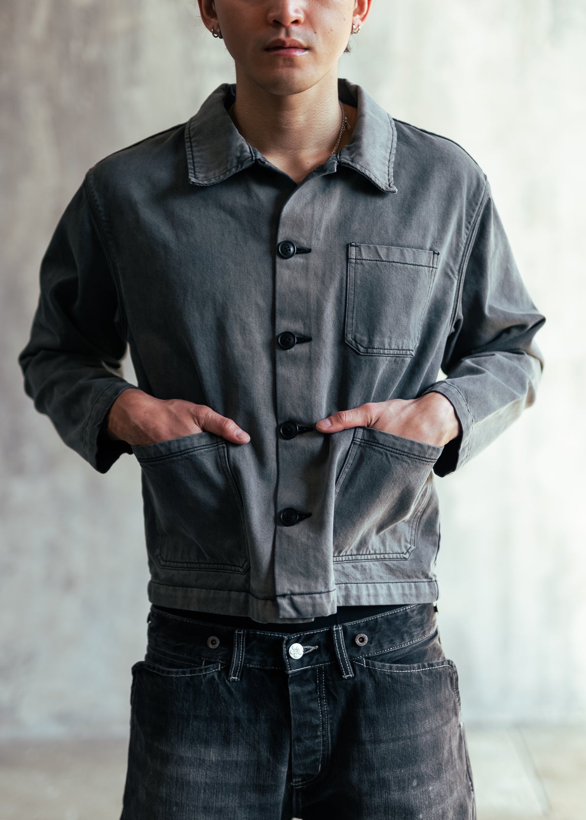 SHOTA Smoked Black Chore Jacket